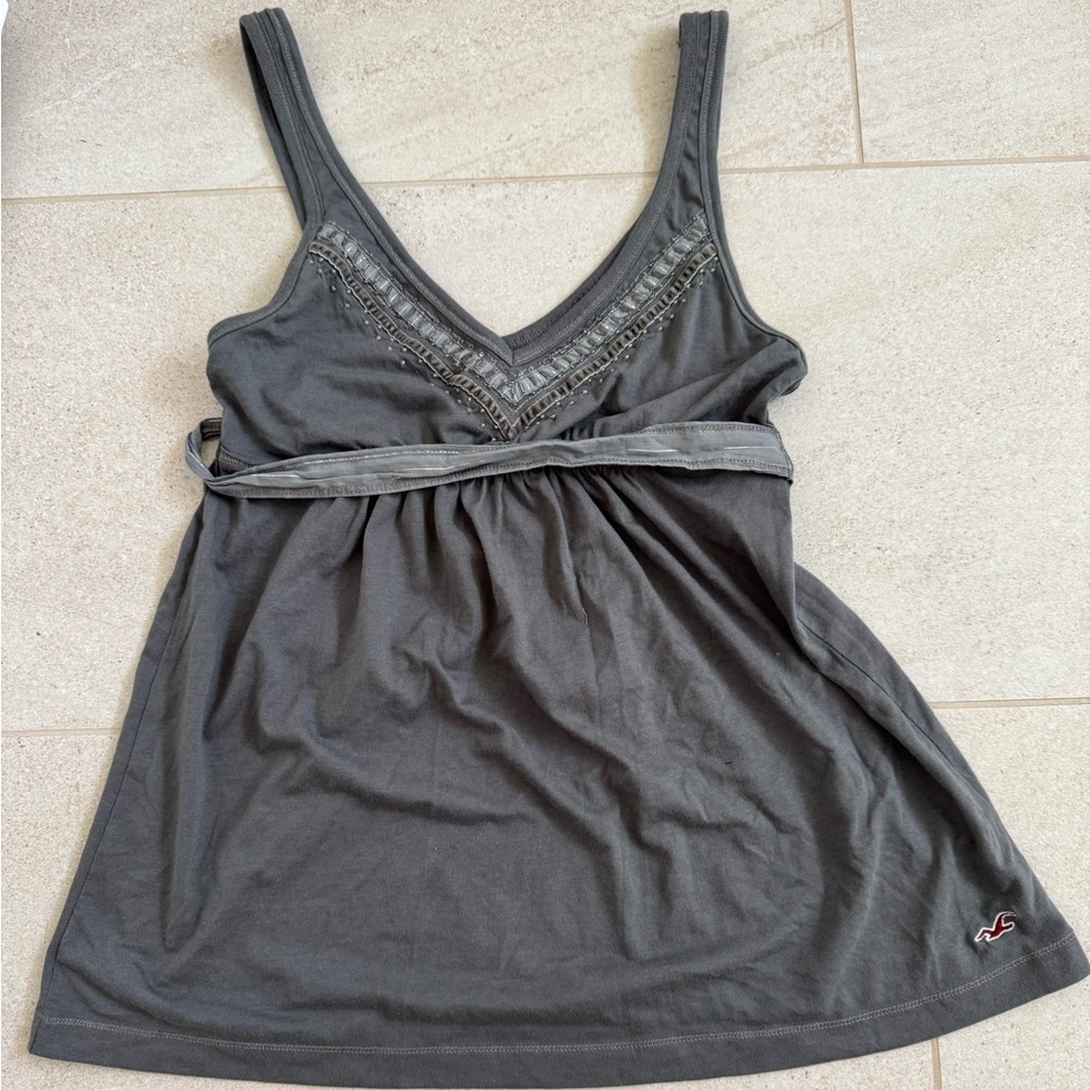 Vintage Hollister tank with embroidery